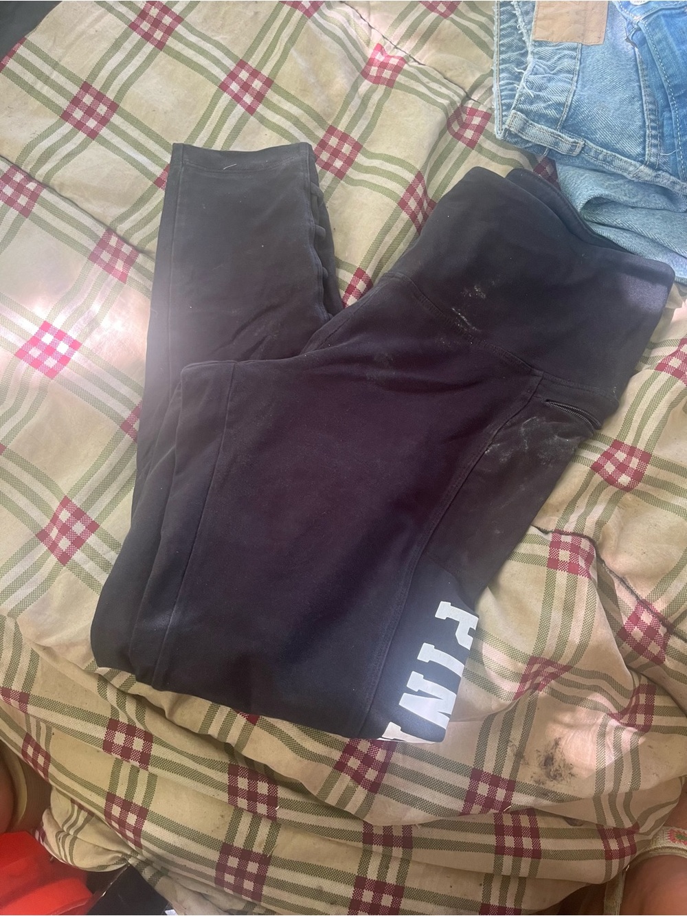 Victoria's Secret Black PINK Logo High-Rise Jeggings